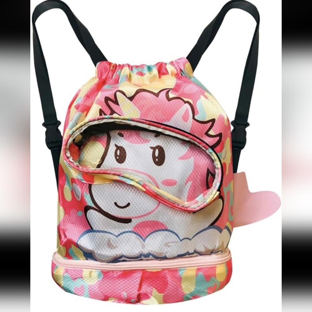 🆕️🦄 NWT YOUTH UNICORN WET/DRY SWIM/BEACH BAG
